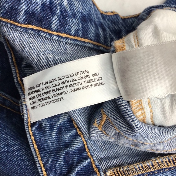 Universal Thread Mid-Rise 908 Baggy Fit Denim Jeans Rolled Hem - Picture 8 of 9